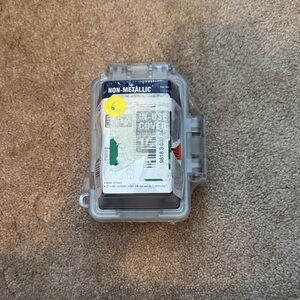 Non-Metallic In-Use Cover - Clear